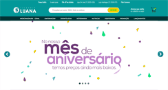 Desktop Screenshot of livrarialuana.com.br